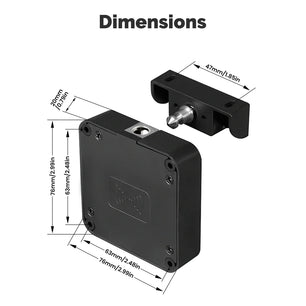 Moes Tuya Bluetooth Smart Remote Control Wood Cabinet Lock