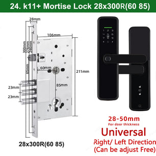 Zinc Alloy Biometric Fingerprint Bluetooth Electric Door Lock