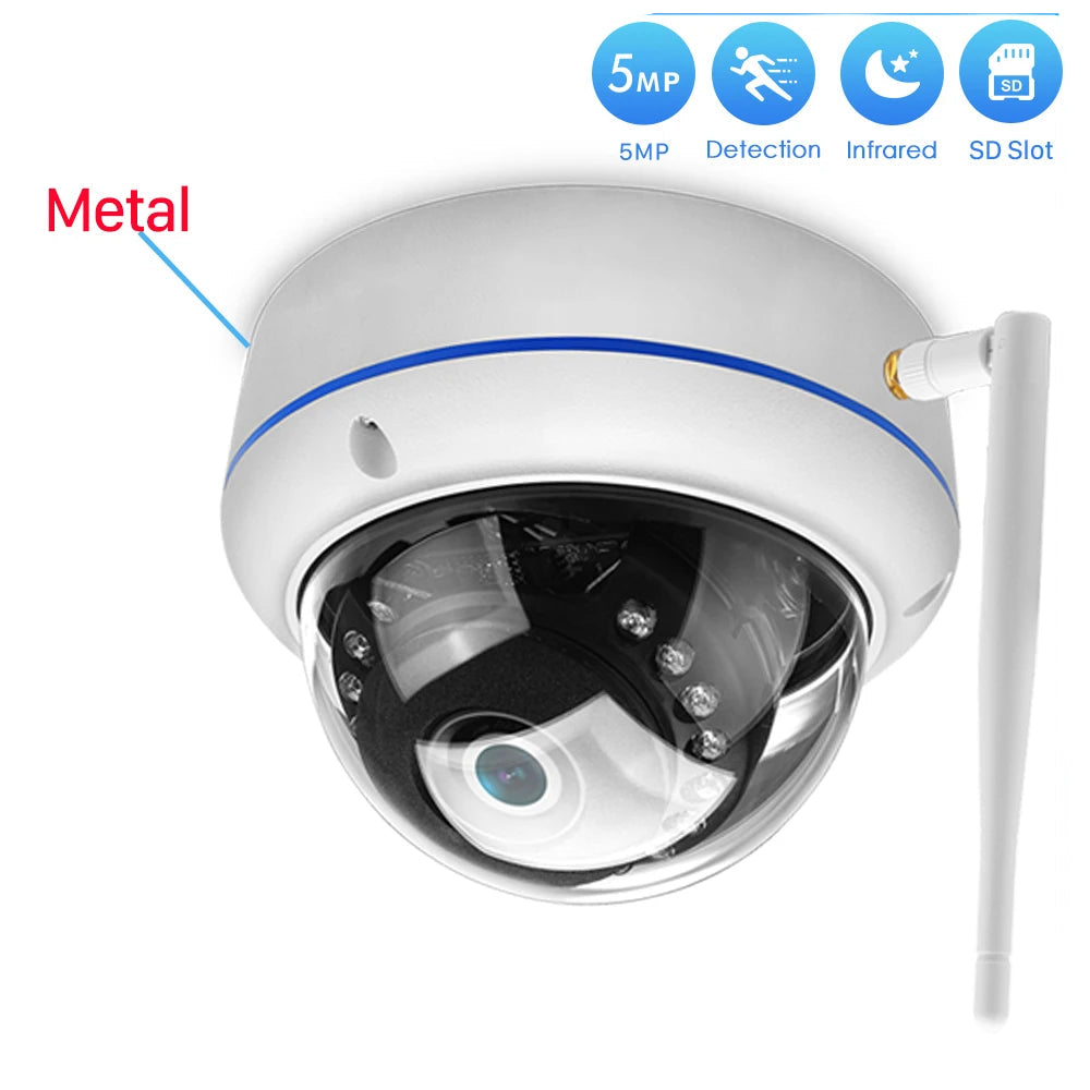 IP66 5MP Digital Zoom Vandal-Proof HD Wifi Surveillance Camera