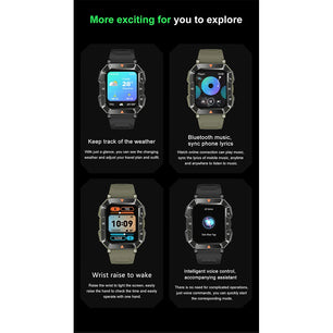 Silica Gel Waterproof Android Square Shaped Bluetooth Smartwatch