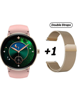 Silica Gel Amoled Display Waterproof Android Round Shape Smartwatch