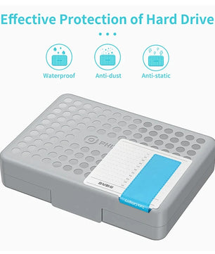 3.5 Inch HDD SSD External Case Hard Drive Storage Box For PC