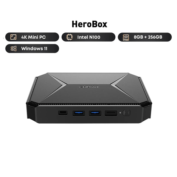 256GB HeroBox 2.7GHz Intel Celeron N100 Mini Desktop Computer