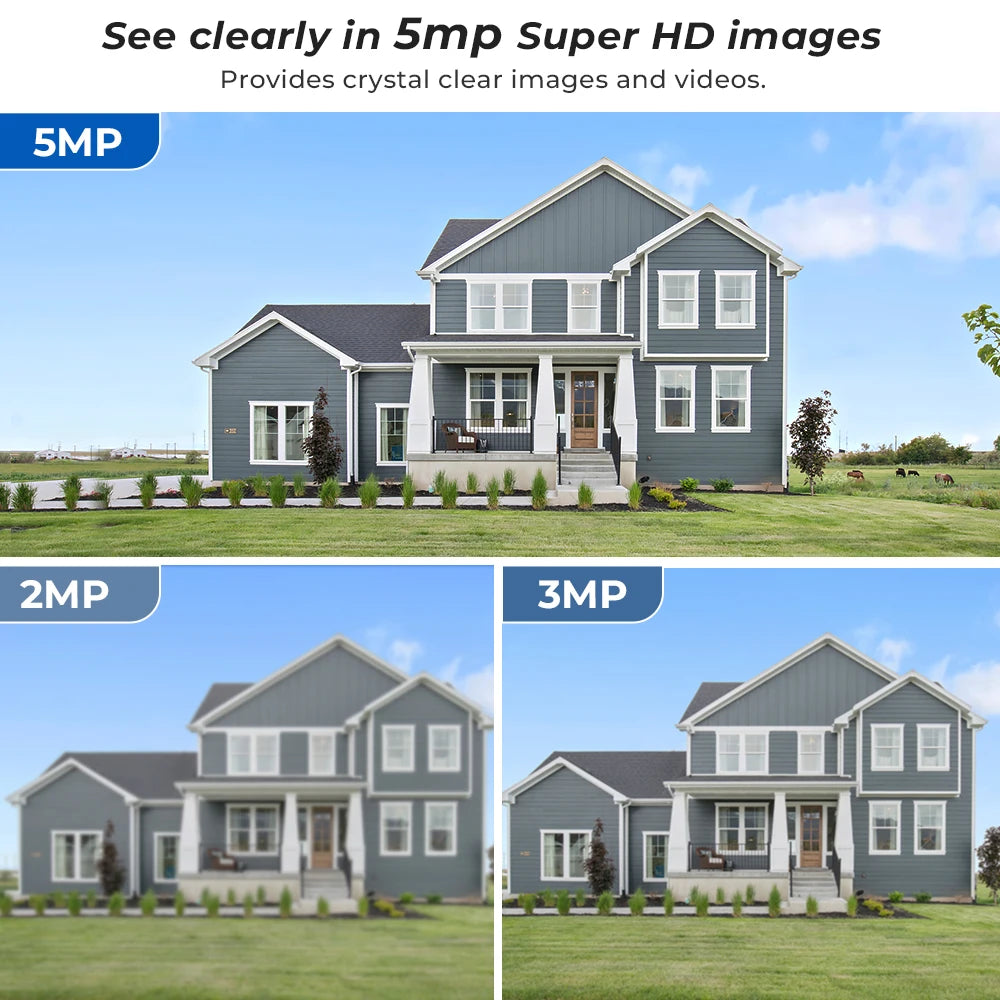 5MP Outdoor Solar 7800mAh Battery Wireless Surveillance Camera