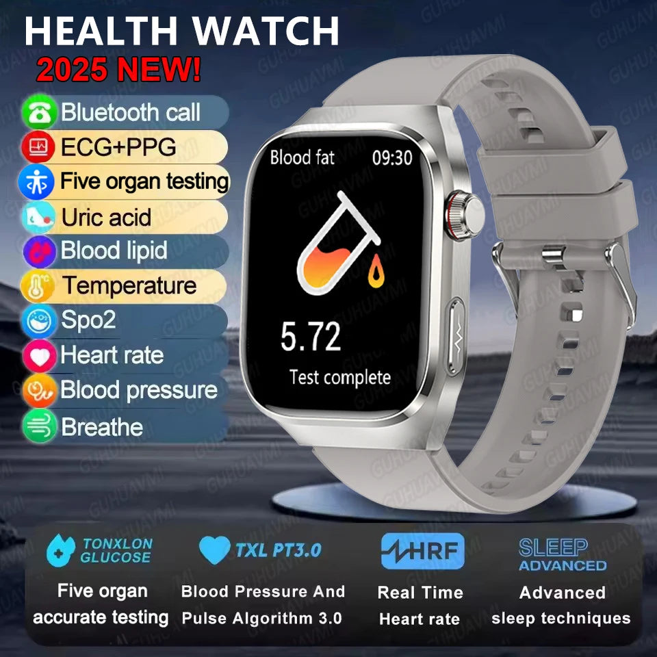 Fine Steel Waterproof Android Square Shaped Bluetooth Smartwatch