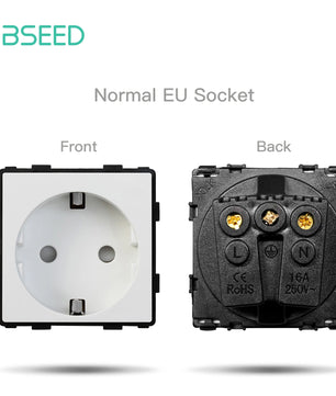 Bseed 16A Glass Panel Wireless WIFI Control Smart Power Socket
