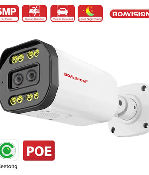 Boavision 5MP Dual Lens Night Vision TF Card Slot Surveillance Camera
