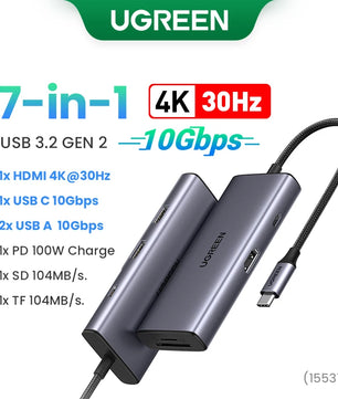 Ugreen 13-IN-1 Type-C Card Reader HDMI USB Splitter Hub