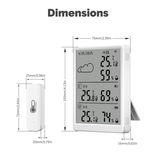 MOES WiFi Smart Temperature Humidity Sensor with Alexa Google Home