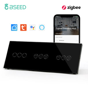 Bseed Alloy Multi Gang Roller Shutter APP Control Wifi Switch