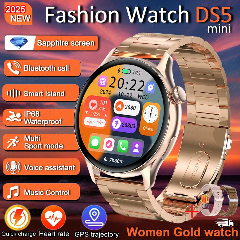 Silica Gel Waterproof Android Round Shape On-Wrist Smartwatch