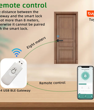 Zinc Alloy Fingerprint Electronic Bluetooth Reversible Door Lock