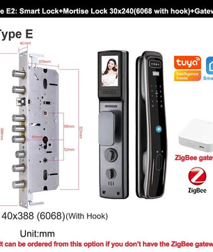 RayKube Aluminium Alloy Fingerprint Digital Smart Door Lock
