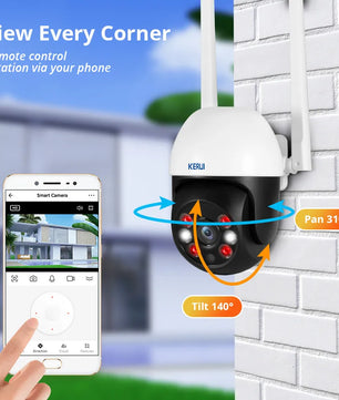 Kerui 5MP Night Vision High Speed Auto Tracking Dome Camera