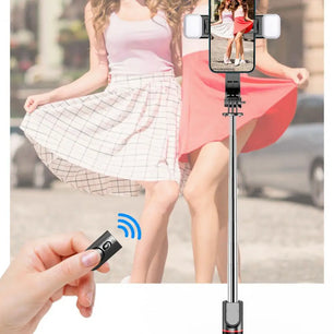 Aluminum Bluetooth-Compatible Strong Anti-Slip Selfie Tripod
