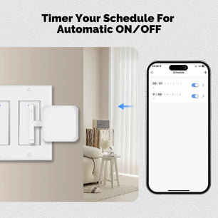 MOES Bluetooth Finger Robot Switch Button with App & Voice Control