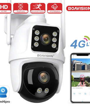 Boavision 4MP 4G Auto Tracking Night Vision Outdoor Dome Camera