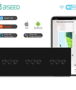 Bseed Alloy Multi Gang Roller Shutter APP Control Wifi Switch