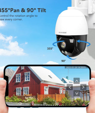 Boavision 2MP 4G Auto Tracking Two Way Audio Dome Camera