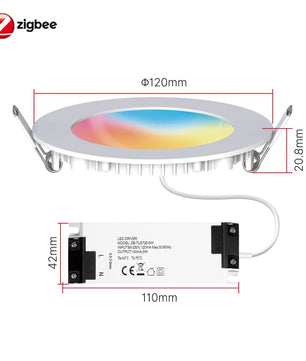 Moes 6W Plastic Dimmable RGB LED Smart WIFI Round Spot Light