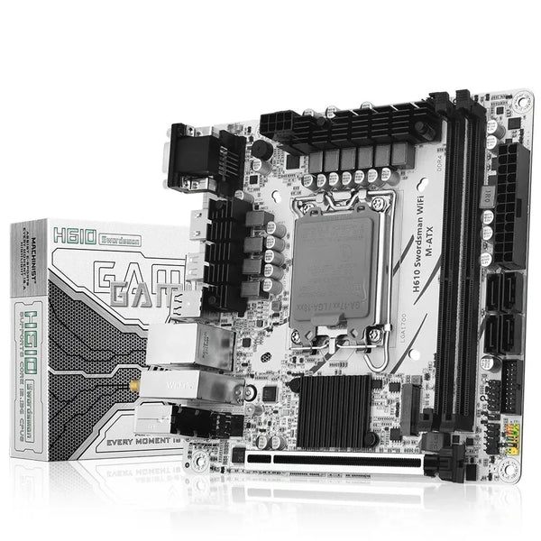64GB RAM LGA 1700 M.2 SATA 3.0 DDR4 H610 Desktop Motherboard