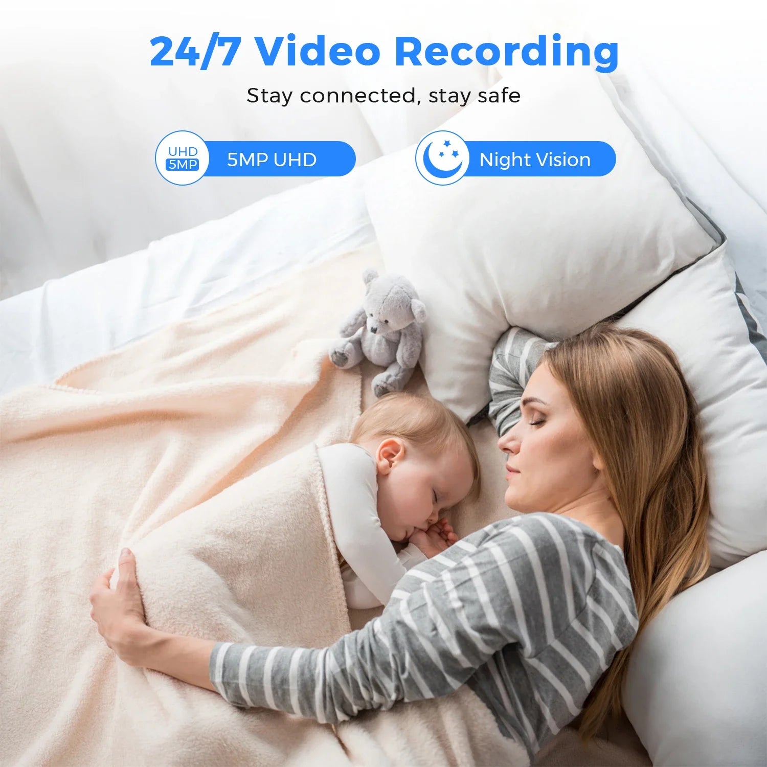 5MP Night Vision 5G Wifi Human Detection Surveillance Camera