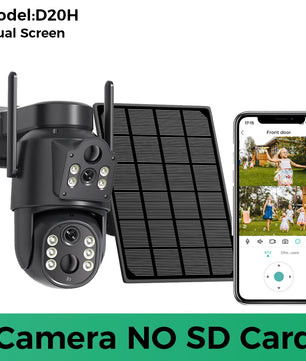 1080p 8MP 4K HD Solar WiFi Normal Supply Dual Lens Security Camera