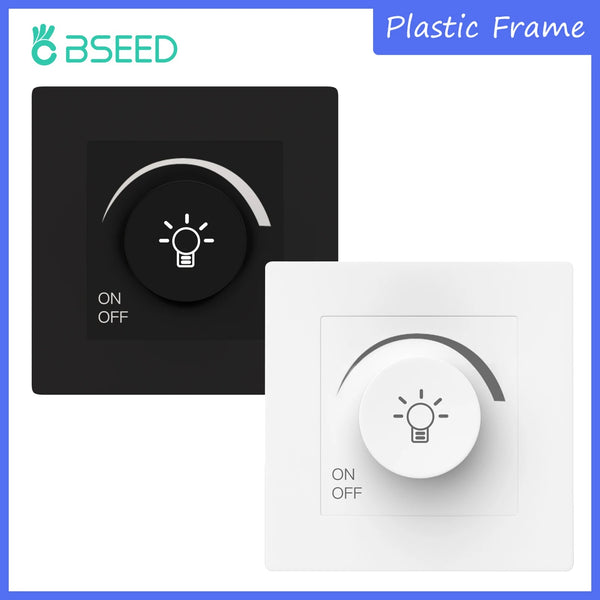 Bseed 10A Plastic Wifi Smart Dimmer Rotary Knob Switch