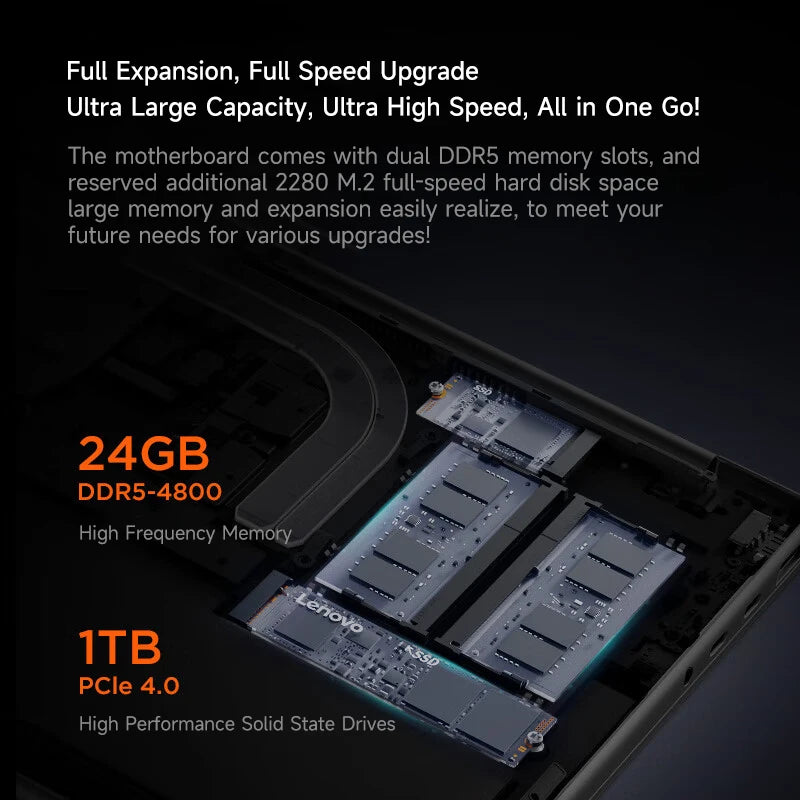 1TB 24GB 16" Xiaoxin Pro16 Ryzen OLED Screen Lenovo laptop
