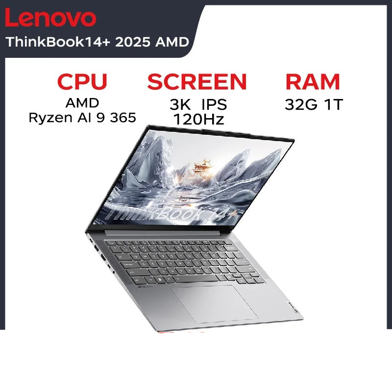Lenovo Laptop 16Inch Screen ThinkBook AMD Ryzen 14+ Notebook PC
