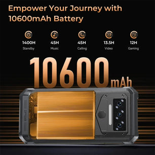 256GB WP38 4G Octa Core Android Rugged Fast Charging Smartphone