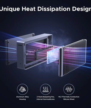 Aluminum 40Gbps External Interface Solid State Drive For Laptop