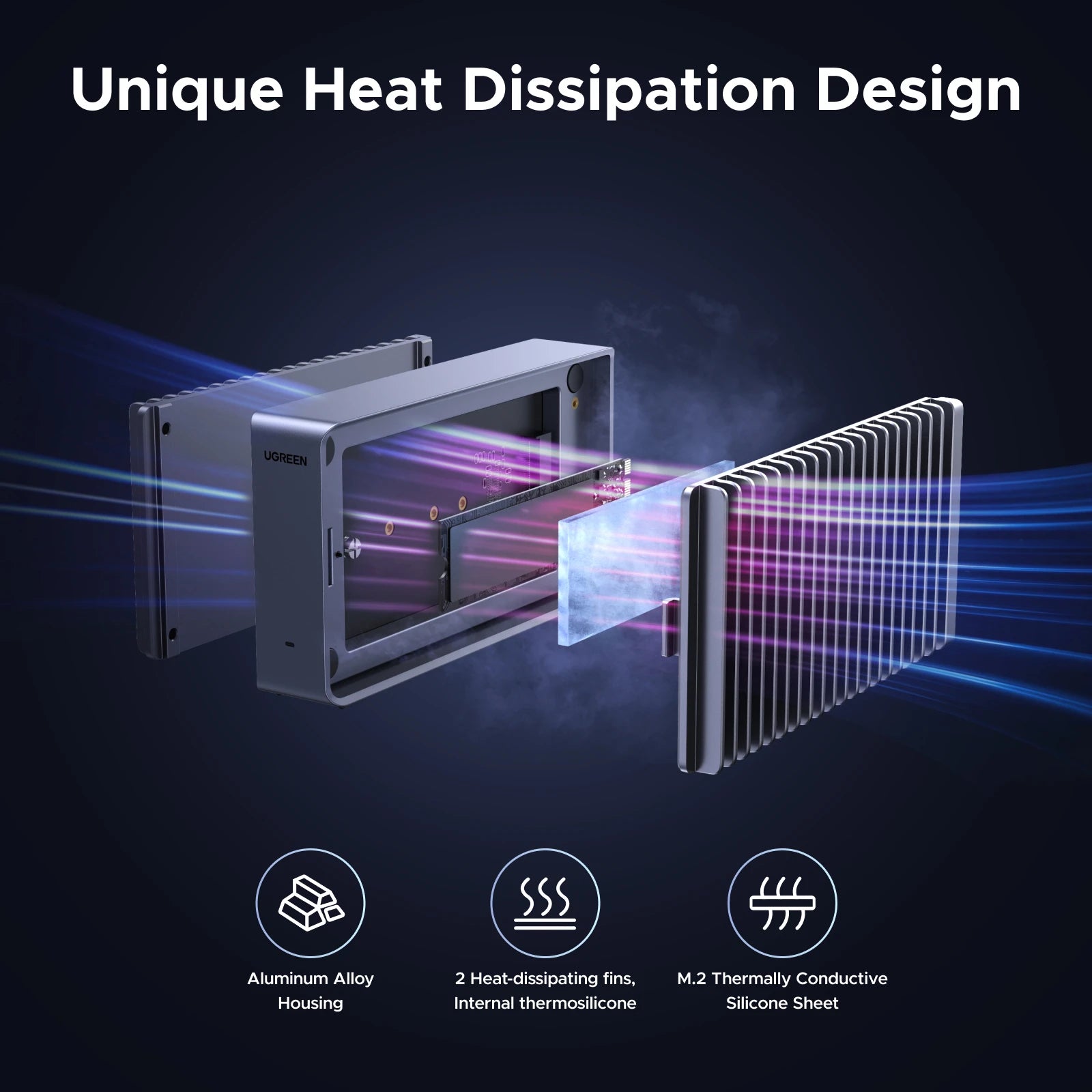 Aluminum 40Gbps External Interface Solid State Drive For Laptop