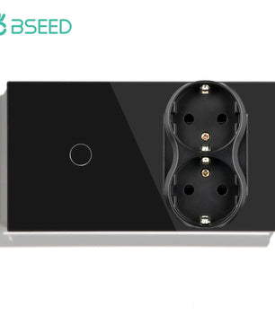 Bseed 10A Glass Panel Wireless WIFI Control Smart Power Socket