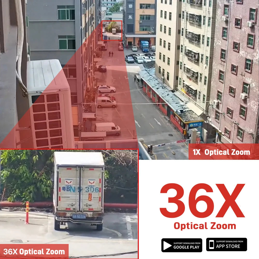 IP66 6MP Digital Zoom Wifi Dual Lens Waterproof Dome Camera