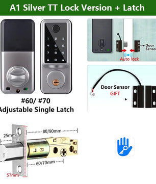 RayKube Aluminium Alloy Fingerprint Digital Smart Door Lock