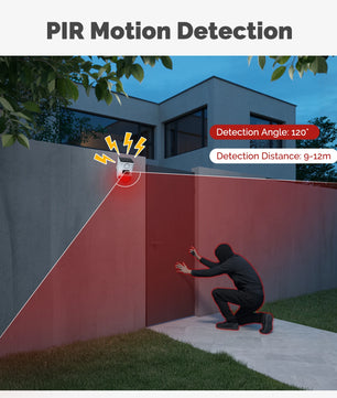 MOES Plastic WiFi Smart Solar Siren with Remote & PIR Sensor