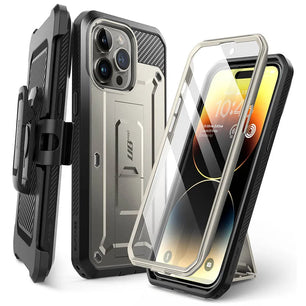 Polycarbonate Full-Body Rugged Bumper Case For iPhone 15 Pro