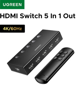 Ugreen HDMI Switch 5 In 1 Remote Control for PS5/PS4