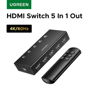 Ugreen HDMI Switch 5 In 1 Remote Control for PS5/PS4