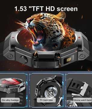 Silica Gel Waterproof Android Round Distance Tracker Smartwatch