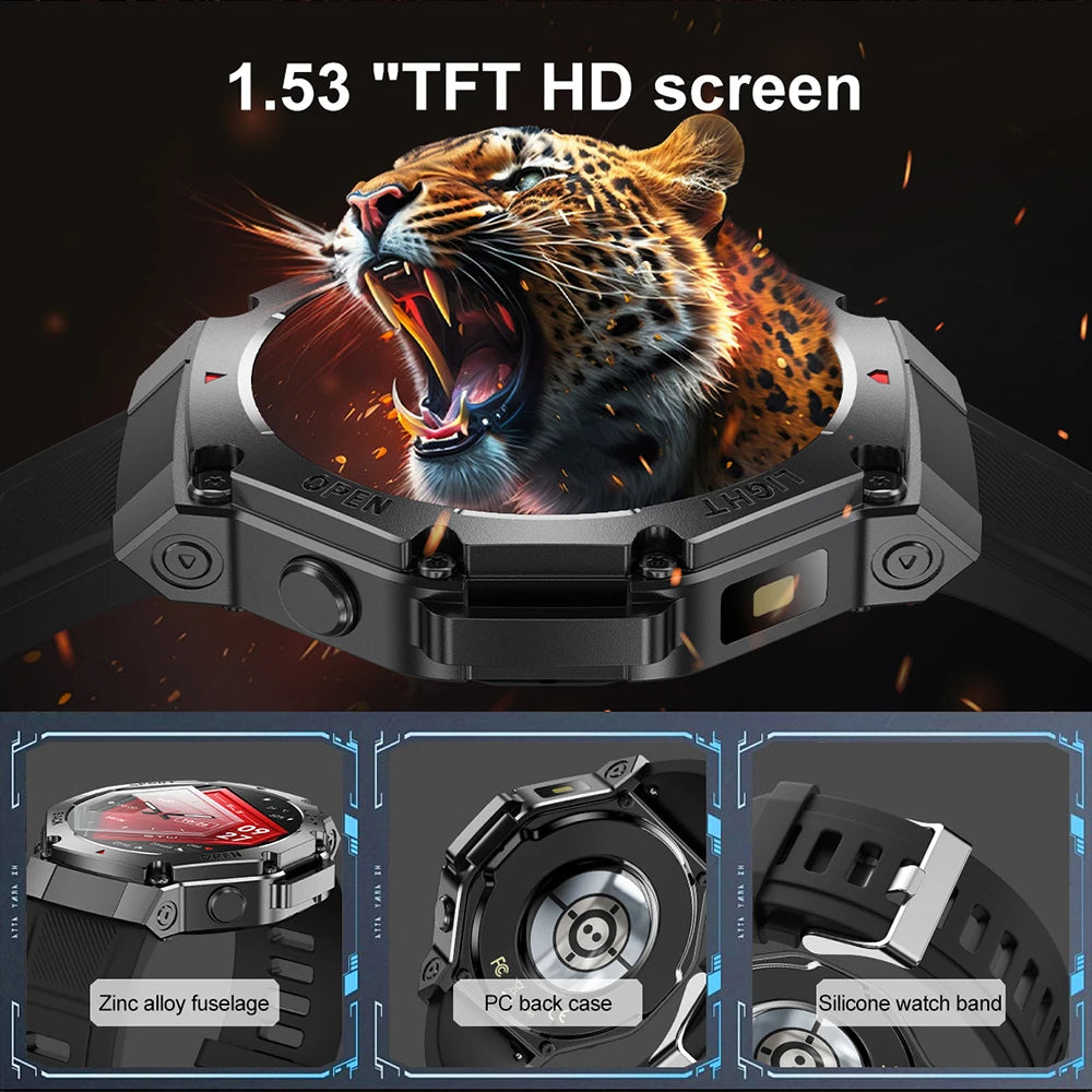 Silica Gel Waterproof Android Round Distance Tracker Smartwatch