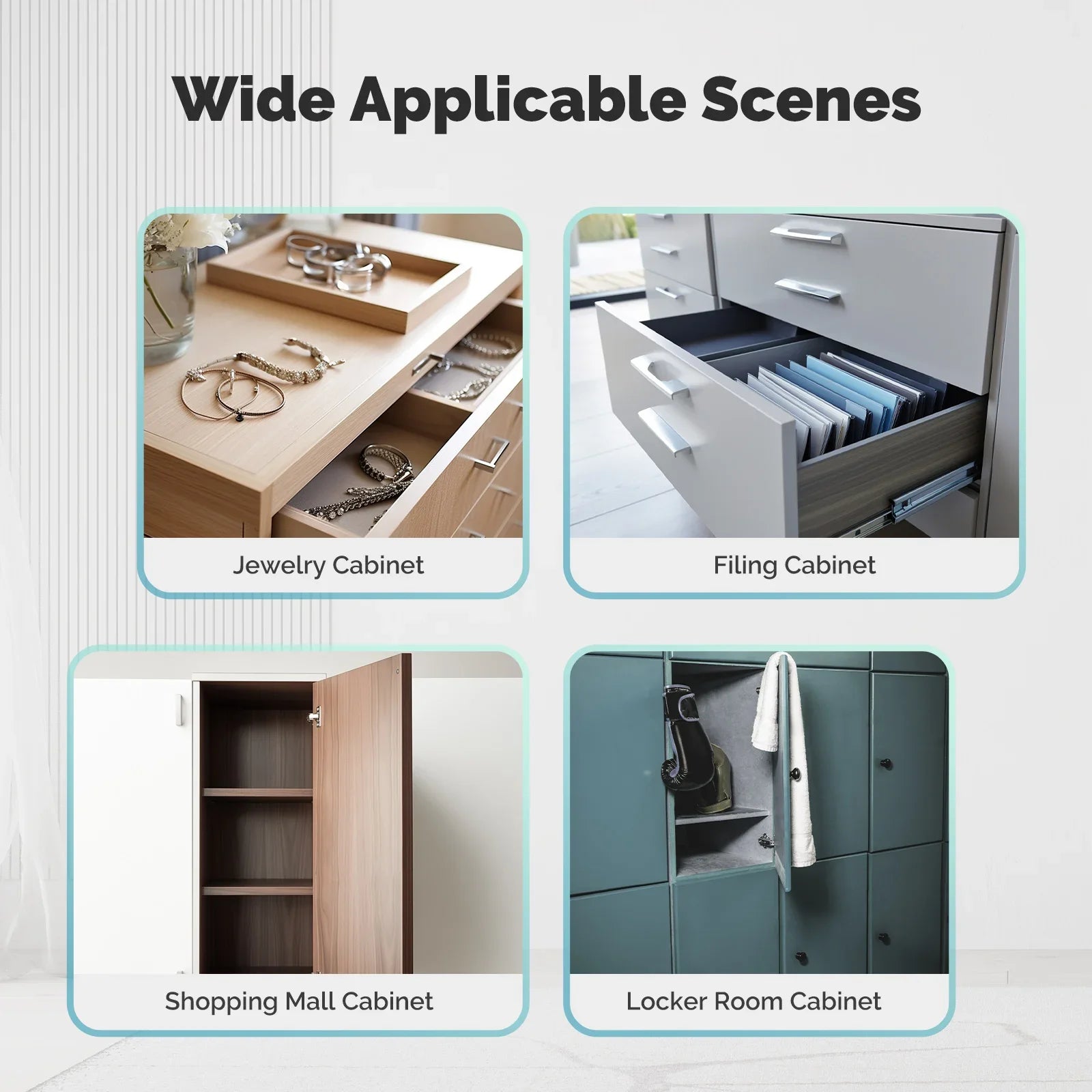 MOES Bluetooth Smart Cabinet Drawer Lock with App Remote Control