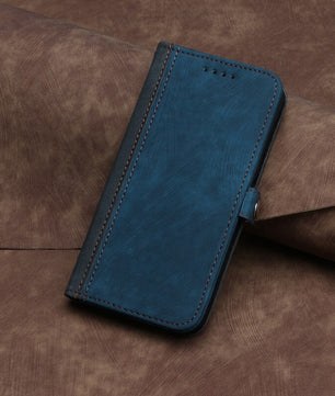 Leather Protective Flip Case For Samsung Galaxy S22 Ultra