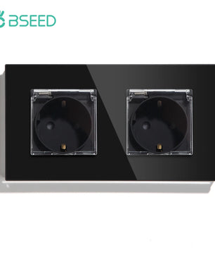 Bseed 16A Glass Panel Wireless WIFI Control Smart Power Socket