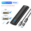 4TB Aluminum USB 3.2 Type-C M.2 NVMe SATA SSD Enclosure Adapter