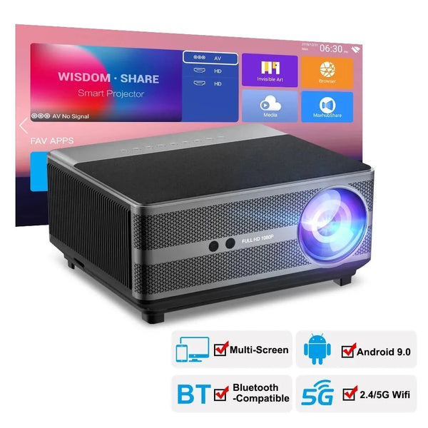 Thundeal Plastic 1080P HD WiFi Home Theater Video Projector