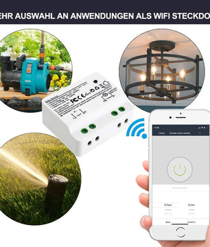 LoraTap 10A Plastic Wireless Switch Socket Relay Module Kit