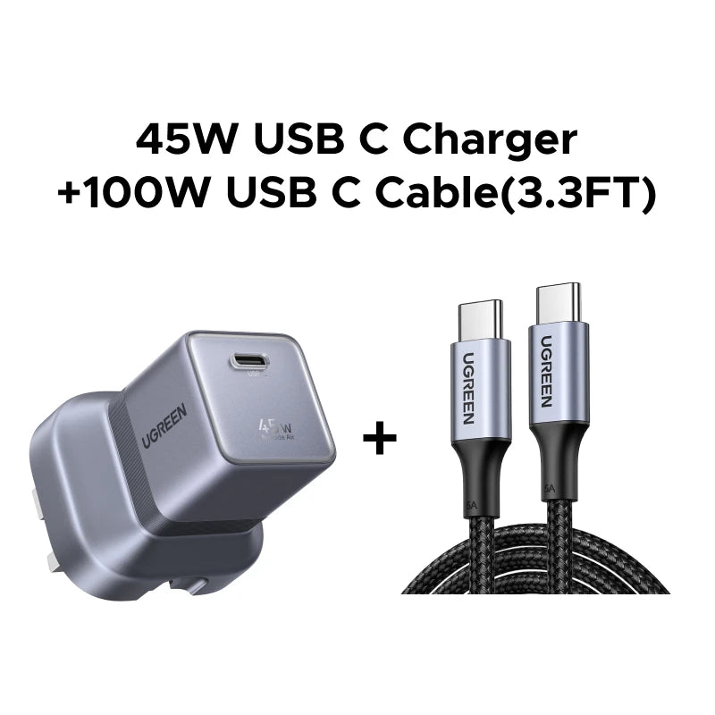 Ugreen 45W GaN Desktop Fast Charger For iPhone and Samsung