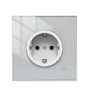 Moes ZigBee Power Monitor Smart Glass Panel Wall Socket
